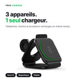Trio Charge, station de charge sans fil 3 en 1 pliable et magnétique